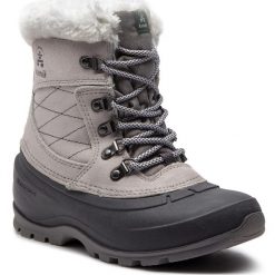 Śniegowce KAMIK - SnovalleyL WK2156 Lt Grey. Szare kozaki damskie Kamik, ze skóry, bez zapięcia. W wyprzedaży za 319,00 zł.