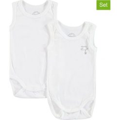 Body niemowlęce: Body (2 szt.) w kolorze białym