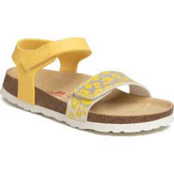Sandały SUPERFIT - 6-00123-60 D Gelb. Żółte sandały dziewczęce Superfit, ze skóry ekologicznej, bez zapięcia. Za 179,00 zł.