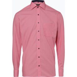 Eterna Modern Fit - Koszula męska niewymagająca prasowania, czerwony. Czerwone koszule męskie na spinki Eterna Modern Fit, m, z dekoltem karo. Za 199,95 zł.