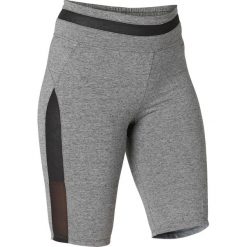 Legginsy Gym & Pilates 520 damskie. Szare legginsy sportowe damskie DOMYOS, xs, bez wzorów, z elastanu, na jogę i pilates. Za 34,99 zł.