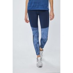 Reebok - Legginsy. Niebieskie spodnie damskie Reebok, s, z elastanu. W wyprzedaży za 99,90 zł.