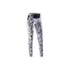 Legginsy do biegania TRAIL damskie. Białe legginsy damskie do biegania marki KALENJI, l, z elastanu. W wyprzedaży za 69,99 zł.