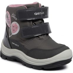 Śniegowce GEOX - B Flanfil G. B Abx A B943WA 0FUHH C9002 D Dk Grey. Szare śniegowce dziewczęce Geox, bez zapięcia. W wyprzedaży za 299,00 zł.