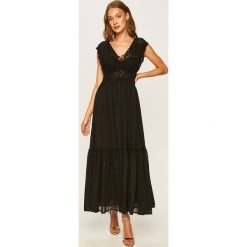 Pepe Jeans - Sukienka. Czarne sukienki damskie Pepe Jeans, s, bez wzorów, z bawełny, bez kołnierzyka, bez rękawów, rozkloszowane. W wyprzedaży za 269,90 zł.