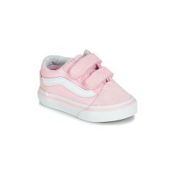 Buty Dziecko Vans OLD SKOOL V. Różowe trampki dziewczęce Vans, bez wzorów, bez zapięcia. Za 179,00 zł.
