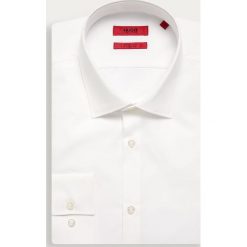 Hugo - Koszula. Czarne koszule męskie HUGO, s, bez wzorów, z bawełny, eleganckie, z klasycznym kołnierzykiem, z długim rękawem. Za 299,90 zł.