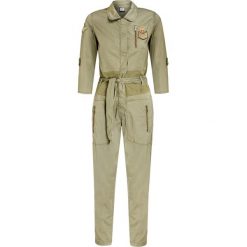 Kombinezon AERONAUTICA MILITARE. Zielone kombinezony damskie Aeronautica Militare, z aplikacjami, z tkaniny, militarne, bez kołnierzyka, bez rękawów. Za 1560,00 zł.