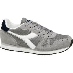 Sneakersy męskie Diadora popielate. Szare sneakersy męskie Diadora, na sznurówki. Za 219,90 zł.