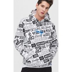 Bluza typu kangurka z kapturem - Biały. Białe bluzy męskie Cropp, s, bez wzorów, z kapturem, bez rękawów, z kapturem. Za 129,99 zł.
