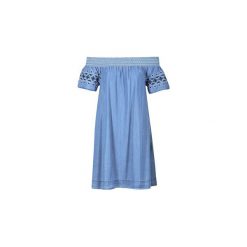 Sukienki krótkie Pepe jeans OLIVE. Zielone sukienki damskie Pepe Jeans, xl, bez wzorów, z jeansu, bez kołnierzyka, z krótkim rękawem, krótkie, mini. Za 311,20 zł.