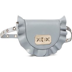 Saszetka nerka RED VALENTINO - TQ2B0B87VFV Cristall A98. Niebieskie nerki damskie Red Valentino, bez wzorów, ze skóry, młodzieżowe, bez dodatków. Za 1499,00 zł.