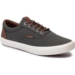 Tenisówki JACK&JONES - Jfwivision Classic 12155224 Beluga. Zielone półbuty męskie Jack&Jones, bez wzorów, z gumy, bez zapięcia. W wyprzedaży za 149,00 zł.