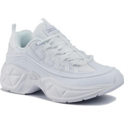 Sneakersy KAPPA - Values 242733 White 1010. Białe półbuty damskie Kappa, ze skóry ekologicznej. W wyprzedaży za 139,00 zł.