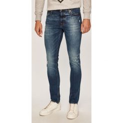Jack & Jones - Jeansy Glenn. Niebieskie jeansy męskie Jack & Jones, m, bez wzorów, z obniżonym stanem. Za 169,90 zł.