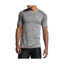 Nike M NK DF KNIT TOP SS, 10 | URUCHOMIENIE | MĘŻCZYZNA | TOP Z KRÓTKIM RĘKAWEM | CZARNY / HTR | XL. Czarne koszulki męskie Nike, xl, bez wzorów, sportowe, bez kołnierzyka, z krótkim rękawem, krótkie. W wyprzedaży za 214,22 zł.