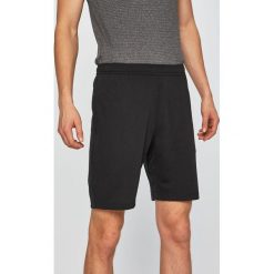 Reebok - Szorty. Czarne spodenki sportowe męskie Reebok, m, bez wzorów, z poliesteru, sportowe. W wyprzedaży za 89,90 zł.