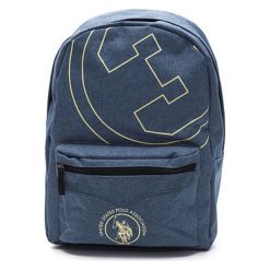 Plecak w kolorze niebieskim - (S)33 x (W)45 x (G)16 cm. Niebieskie plecaki damskie marki U.S. Polo, w paski, z materiału. W wyprzedaży za 119,95 zł.