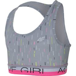 T-shirty dziewczęce: Top sportowy dla dużych dziewcząt JTOPD400 – szary