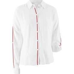 Bluzka z kolekcji Maite Kelly bonprix biały. Białe bluzki z odkrytymi ramionami bonprix. Za 54,99 zł.