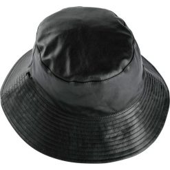 Kapelusz bonprix czarny. Czarne rękawiczki damskie bonprix, bez wzorów, z poliesteru, eleganckie. Za 54,99 zł.