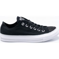 Converse - Tenisówki. Czarne tenisówki damskie marki Converse, z materiału, na sznurówki. W wyprzedaży za 199,90 zł.
