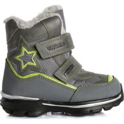 D-D-step zimowe buty chłopięce z gwiazdą 24 szary. Szare buty chłopięce sportowe D-D-Step, z futra, na rzepy. Za 200,00 zł.