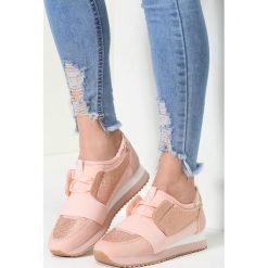 Różowe Sneakersy Night Time. Różowe buty sportowe damskie Inny, z gumy. Za 54,99 zł.