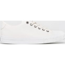 Big Star - Tenisówki. Białe trampki i tenisówki damskie BIG STAR, bez wzorów, z gumy, na sznurówki. W wyprzedaży za 49,90 zł.