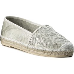 Espadryle KANNA - KV6083 Tropico Blanco. Białe espadryle damskie Kanna, bez wzorów, ze skóry, bez obcasa, na płaskiej podeszwie. W wyprzedaży za 189,00 zł.