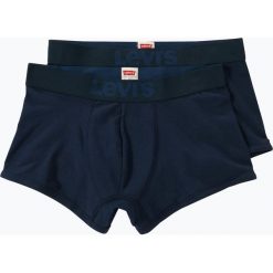 Levi's - Obcisłe bokserki męskie pakowane po 2 szt., niebieski. Niebieskie bokserki męskie Levi's®, bez wzorów, z bawełny. Za 89,95 zł.