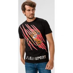 Philipp Plein Sport Koszulka Czarny. Czarne podkoszulki męskie Philipp Plein Sport, xl, z nadrukiem, z elastanu, sportowe, bez kołnierzyka, krótkie. Za 698,95 zł.