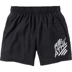 Długie szorty funkcyjne Regular Fit bonprix czarny. Czarne spodenki i szorty męskie bonprix, xl, z nadrukiem, długie. Za 37,99 zł.