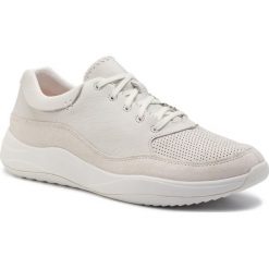 Sneakersy CLARKS - Sift 91 261395917 White Leathr. Białe sneakersy męskie Clarks, na co dzień, bez wzorów, ze skóry, bez zapięcia. W wyprzedaży za 239,00 zł.