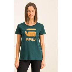 T-Shirt G-Star Raw Graphic 21 Top D15750-4107-A915. Zielone topy damskie G-Star RAW, xl, bez wzorów, polo. W wyprzedaży za 119,00 zł.