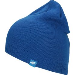 Czapka męska CAM300 - niebieski. Niebieskie czapki męskie marki 4f, na zimę, bez wzorów. Za 29,99 zł.