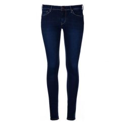 Pepe Jeans Jeansy Damskie Lola 28/30 Ciemny Niebieski. Niebieskie jeansy damskie marki Pepe Jeans, z jeansu. W wyprzedaży za 317,00 zł.