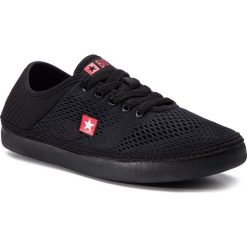 Tenisówki BIG STAR - DD274A421 Black. Czarne półbuty damskie BIG STAR, bez wzorów, z gumy, retro, bez obcasa, na płaskiej podeszwie, bez zapięcia. W wyprzedaży za 109,00 zł.