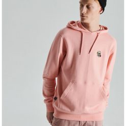 Bluza z haftem z kolekcji Tattoo - Różowy. Różowe bluzy męskie Cropp, s, z haftami, bez kołnierzyka, bez rękawów, bez kaptura. Za 119,99 zł.