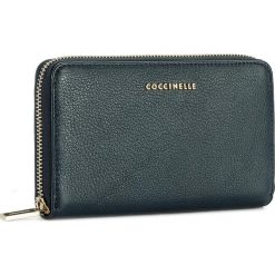 Portfele damskie: Duży Portfel Damski COCCINELLE – AW5 Mettalic Soft E2 AW5 11 32 01 Bleu 011