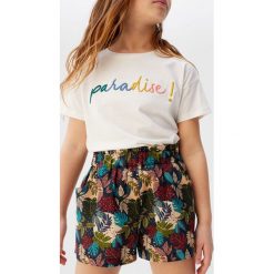 Mango Kids - Szorty dziecięce Kimi 110-164 cm. Niebieskie spodenki dziewczęce Mango Kids, bez wzorów, z bawełny, casualowe. Za 79,90 zł.