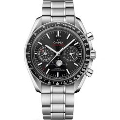 ZEGAREK OMEGA Speedmaster 304.30.44.52.01.001. Czarne zegarki męskie marki OMEGA, ze stali. Za 39100,00 zł.