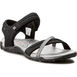 Sandały MERRELL - Terran Cross II J55306 Black. Czarne klapki damskie Merrell, bez wzorów, ze skóry, bez obcasa. W wyprzedaży za 229,00 zł.
