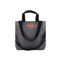 Duża torba Miss Szoperka 2 - dark grey. Szare torebki klasyczne damskie Militu, bez wzorów, z tkaniny, duże, bez dodatków. Za 199,00 zł.