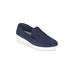 Tenisówki FitFlop SUPERSKATE (PERF). Niebieskie trampki i tenisówki damskie marki FitFlop, bez wzorów, bez zapięcia. Za 319,20 zł.