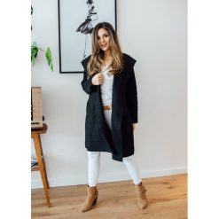 Płaszcz Isabelle black. Czarne kurtki damskie Fanaberia.com, bez wzorów, bez kaptura. Za 99,90 zł.