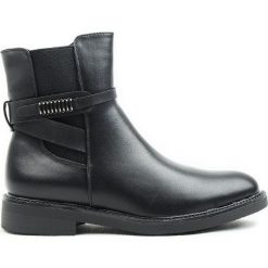 Botki damskie Wishot. Czarne botki damskie Wishot, eleganckie, bez obcasa, na obcasie, na zamek. Za 159,00 zł.