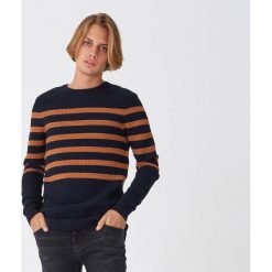 Sweter w paski - Granatowy. Niebieskie swetry męskie House, s, w paski, bez kołnierzyka, bez kaptura. Za 119,99 zł.