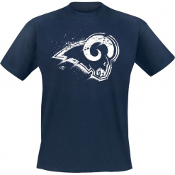 NFL Los Angeles Rams T-Shirt ciemnoniebieski. Niebieskie koszulki męskie NFL, xl, z nadrukiem, z okrągłym kołnierzem, krótkie. Za 79,90 zł.