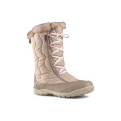 Śniegowce turystyczne SH500 X-WARM damskie. Brązowe śniegowce damskie QUECHUA, na zimę, z poliesteru, na sznurówki. Za 129,99 zł.